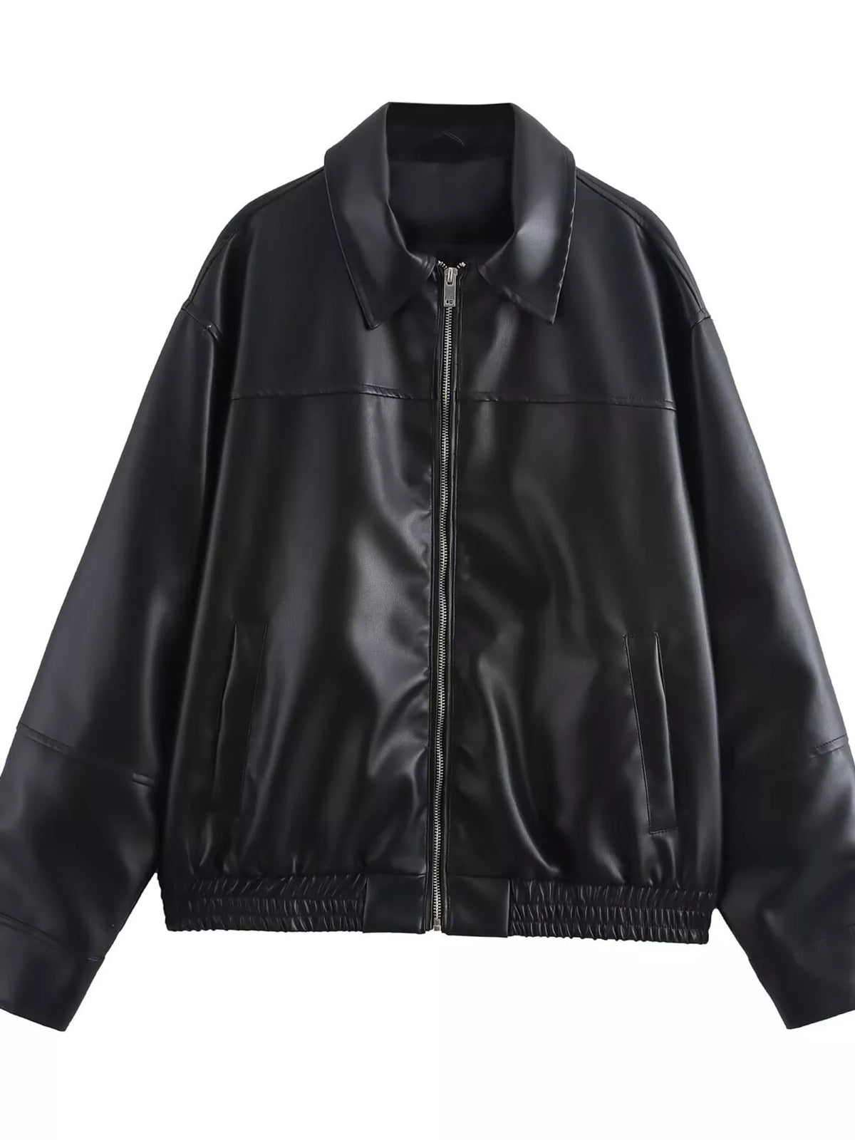 Black zip-up jacket