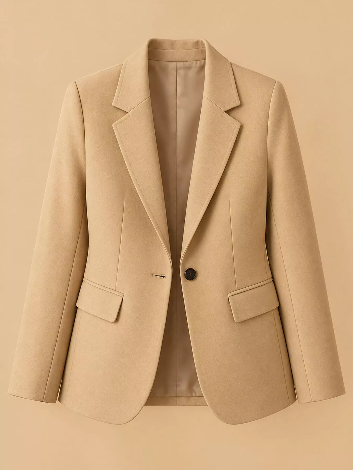 Collared long sleeve blazer, product view