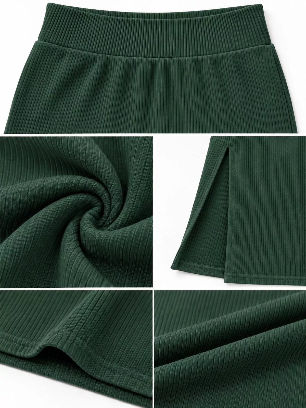 Green side slit skirt — design and construction details