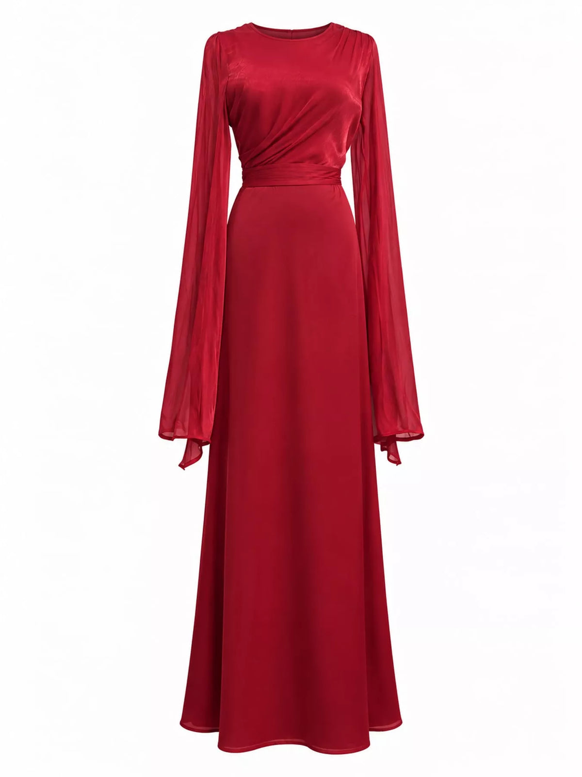 Round Neck Maxi Dress — garment front
