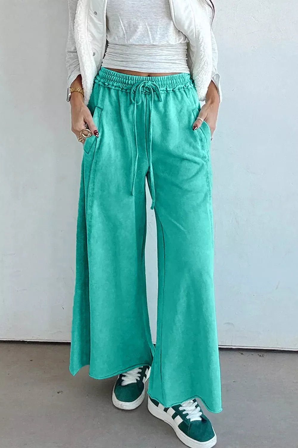 Trendsi High-Waisted Wide-Leg Pants -