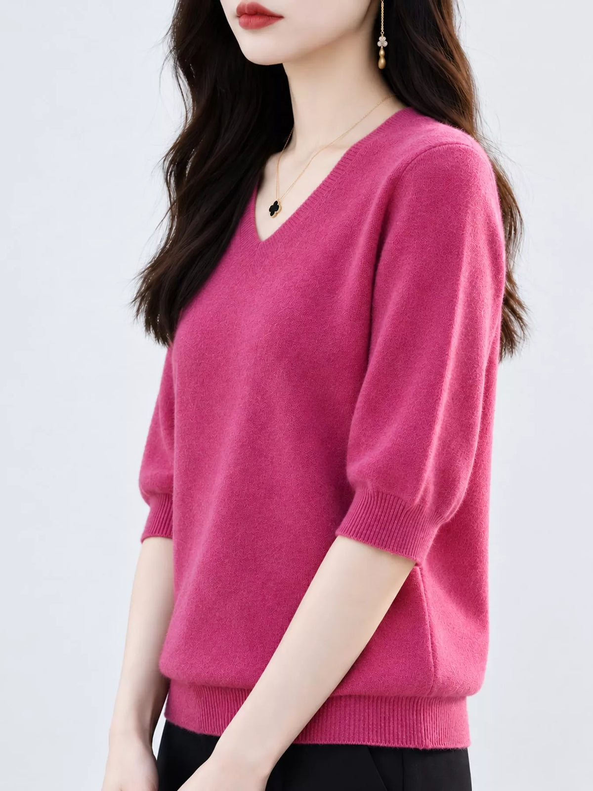 Short-sleeve sweater