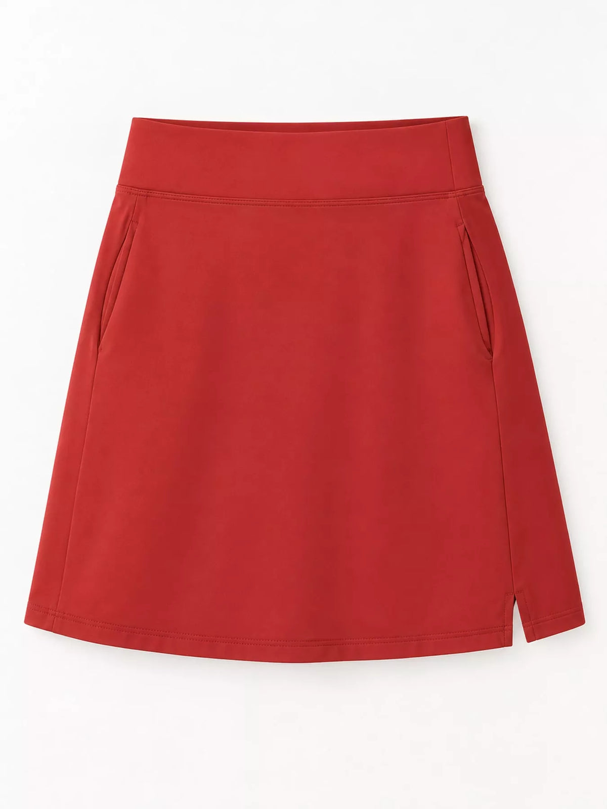 High-Waisted Athletic Skort with Side Pockets — garment front
