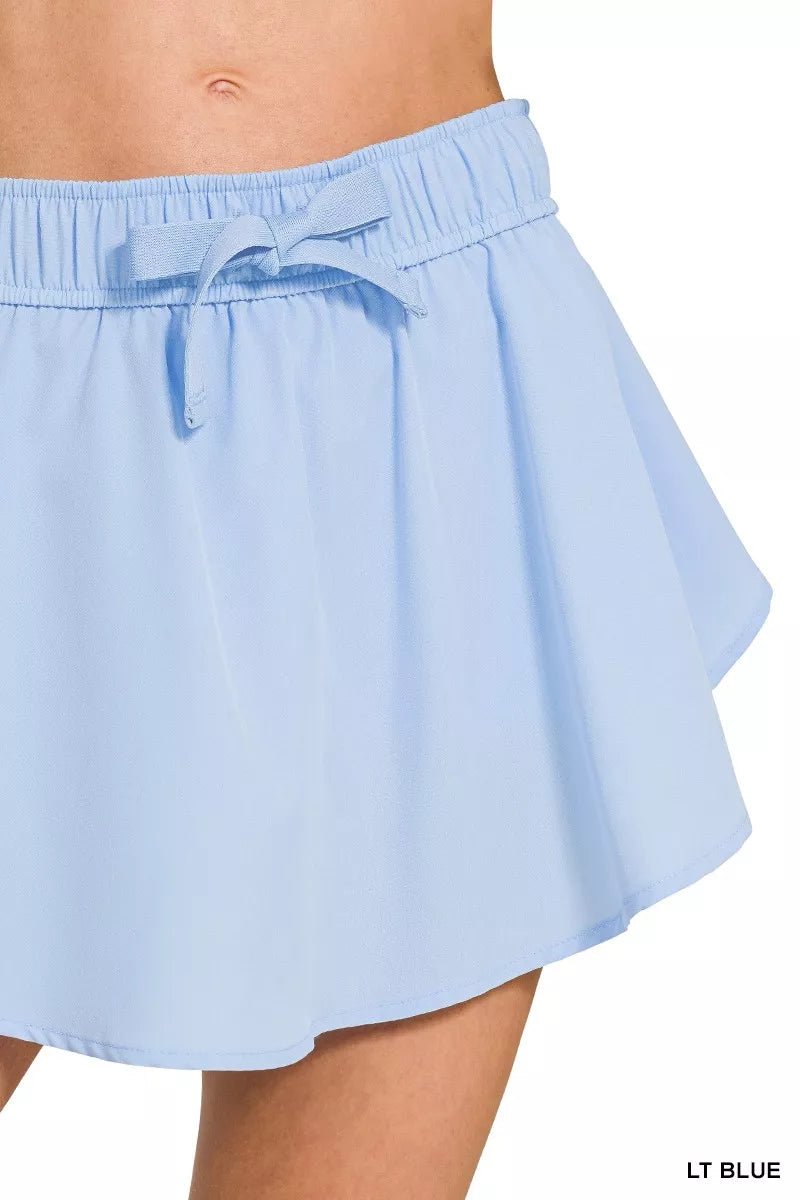 Trendsi Zenana Soft Woven Active Skorts with Pockets -