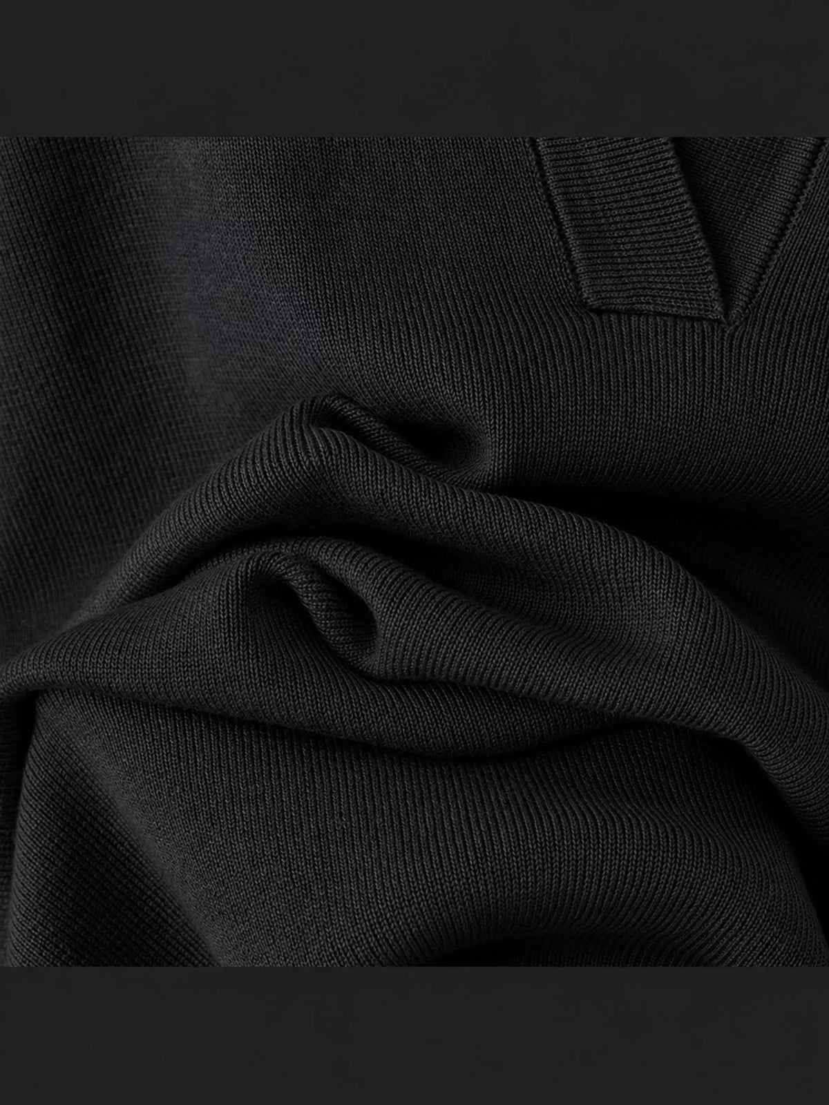 Collared Long Sleeve Knit Top and Wide-Leg Pants Sweater Set — construction details