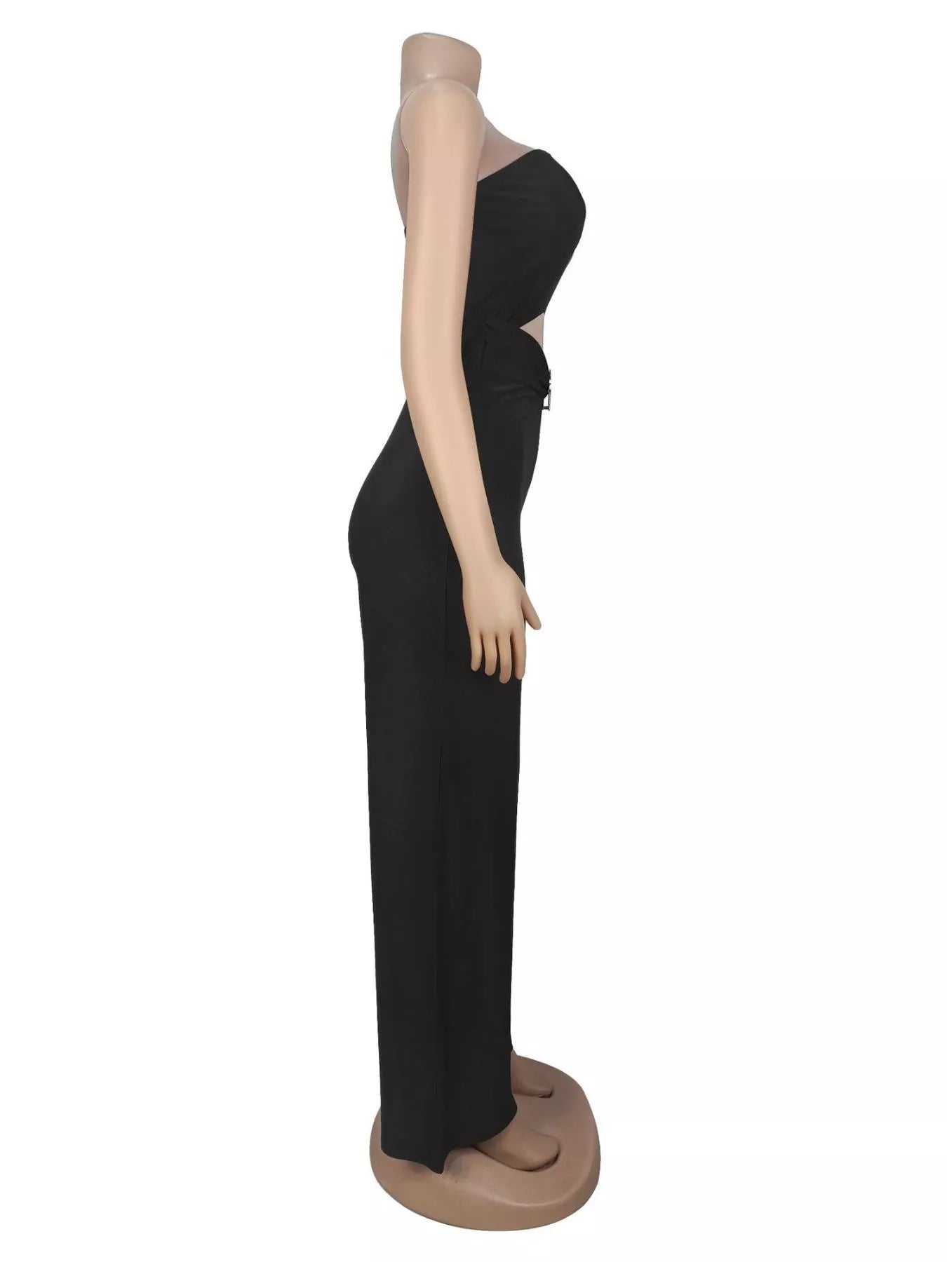 Trendsi Strapless Cut-out Wide-Leg Jumpsuit -