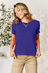 Trendsi Basic Bae Full Size Round Neck Short Sleeve T-Shirt Plus Size -