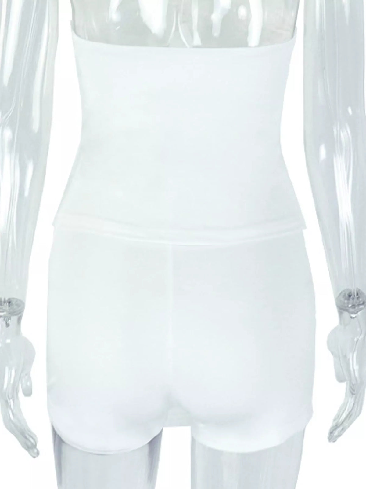 Halter Cut-Out Vest and Skort Set — garment back