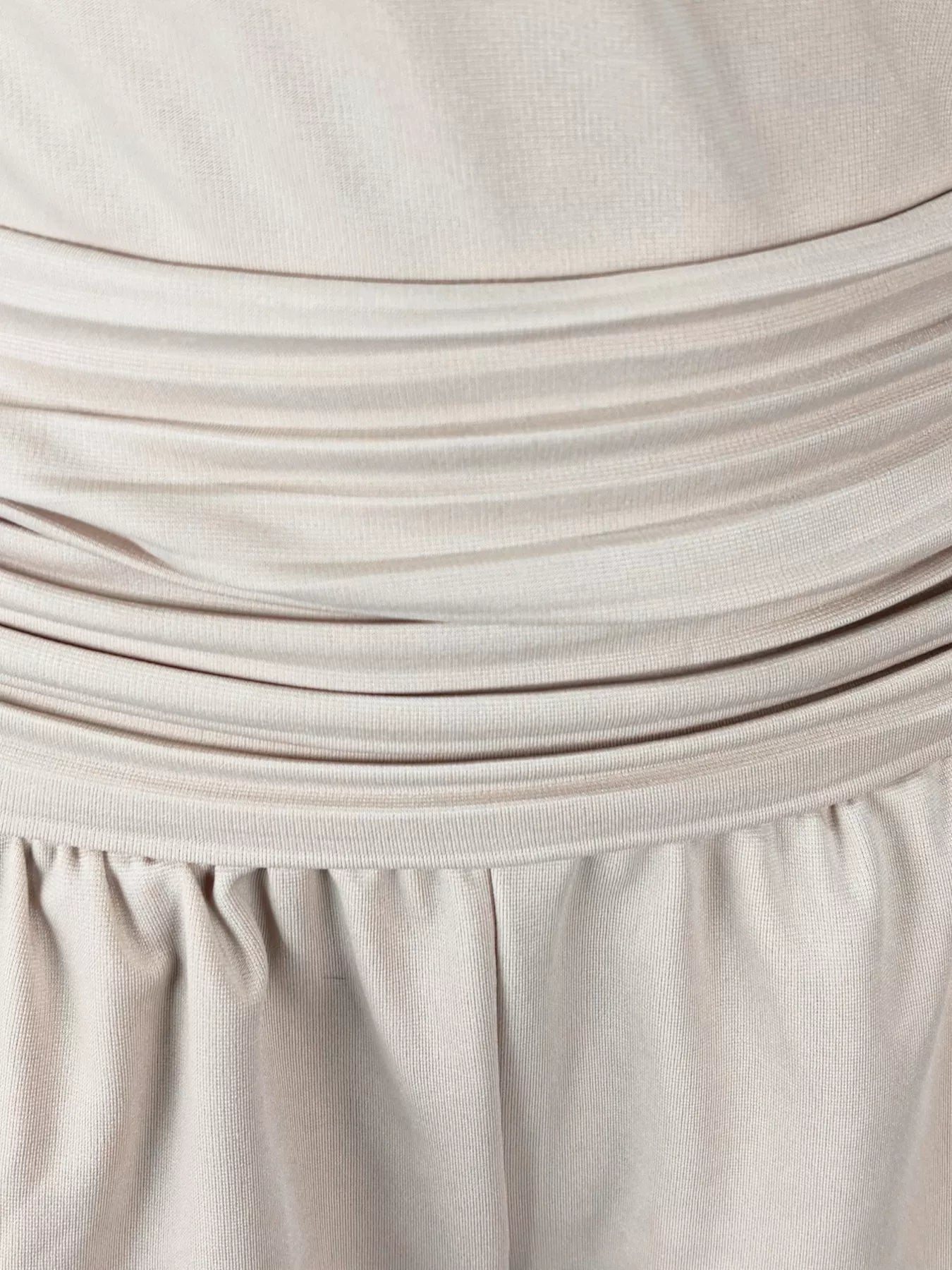 Trendsi Cold Shoulder Ruched Waist Wide-Leg Jumpsuit -