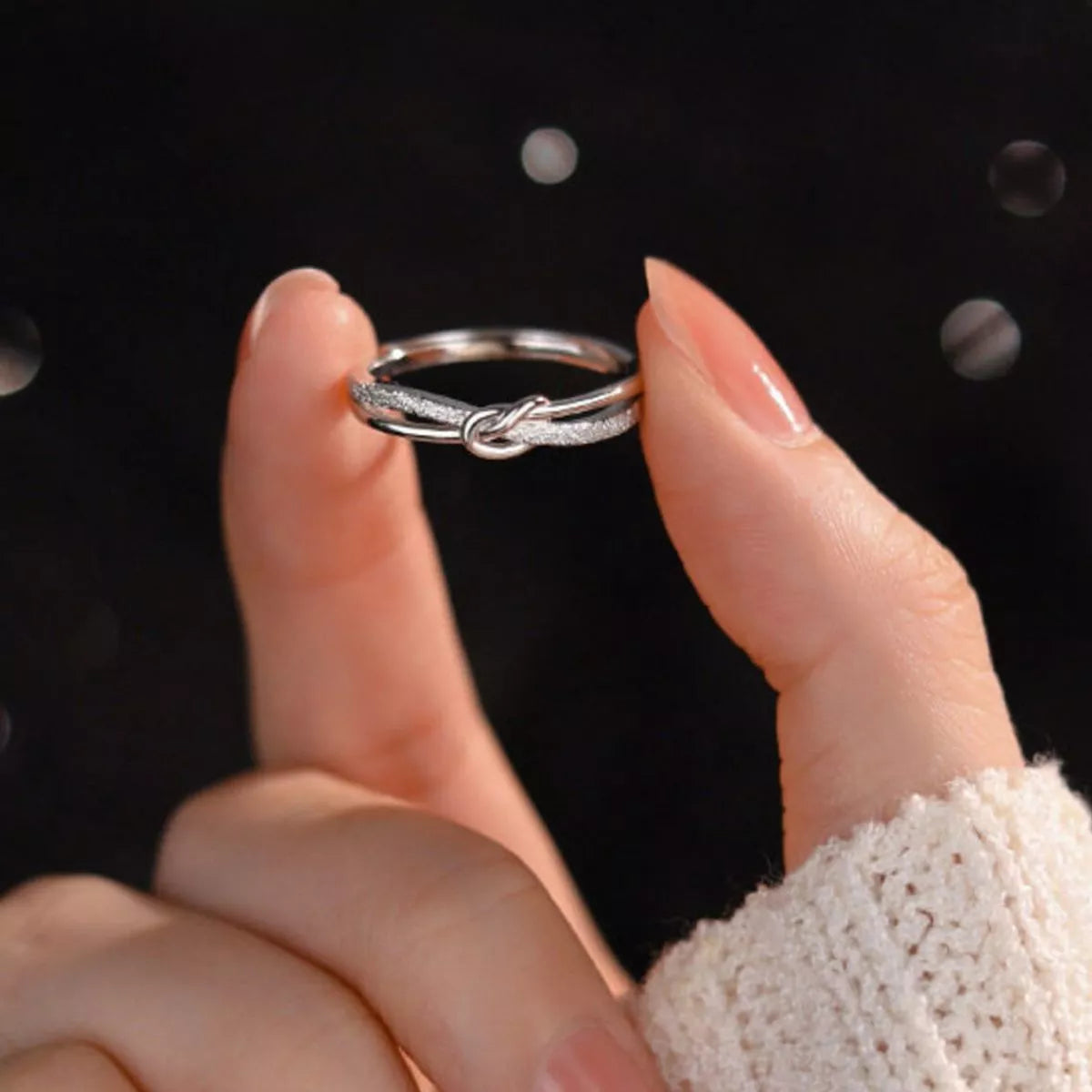 Trendsi 925 Sterling Silver Knot Ring -