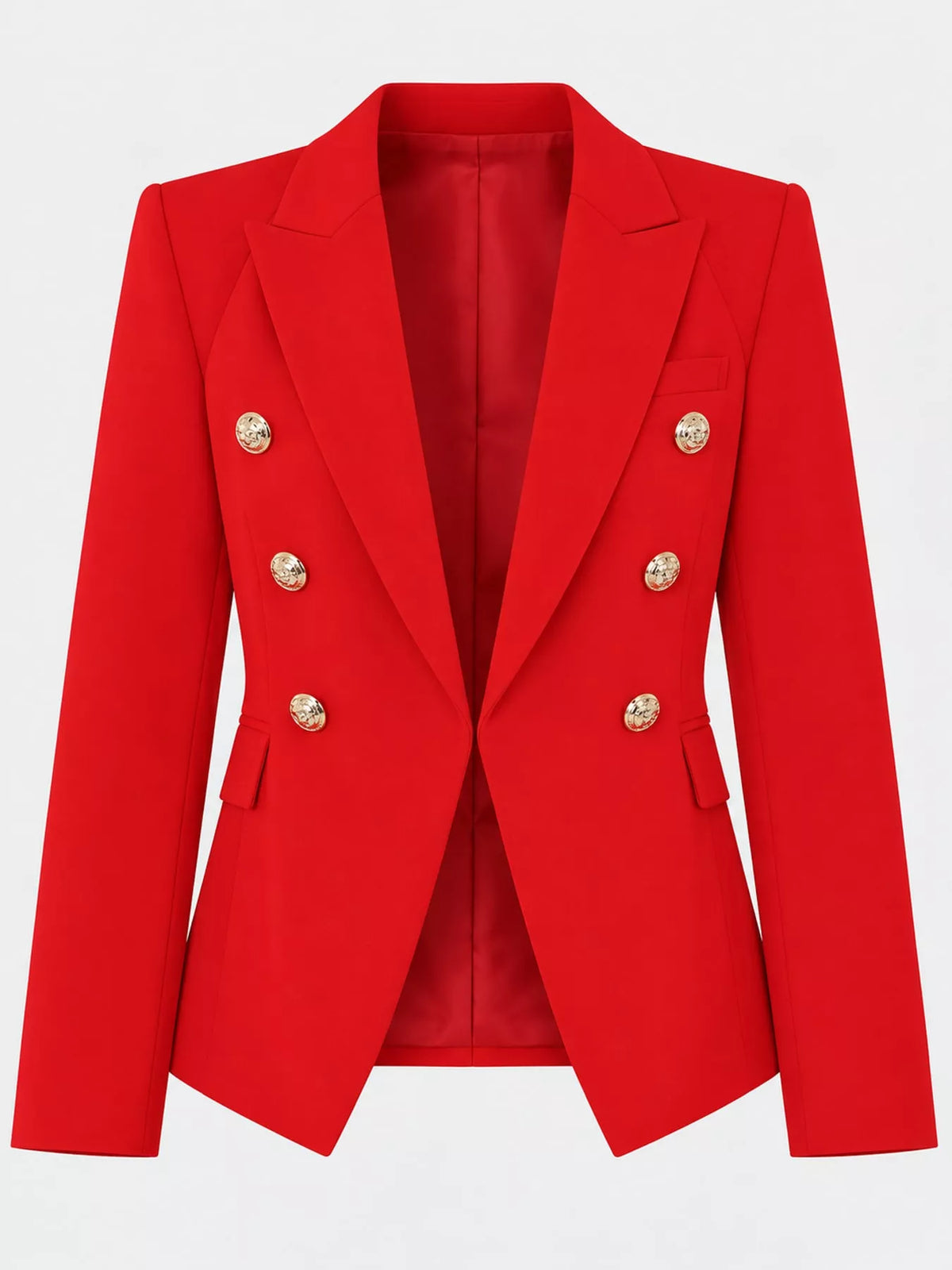 Collared long sleeve blazer, product view