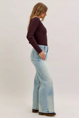 Trendsi Judy Blue High Waist Column Straight Jeans -