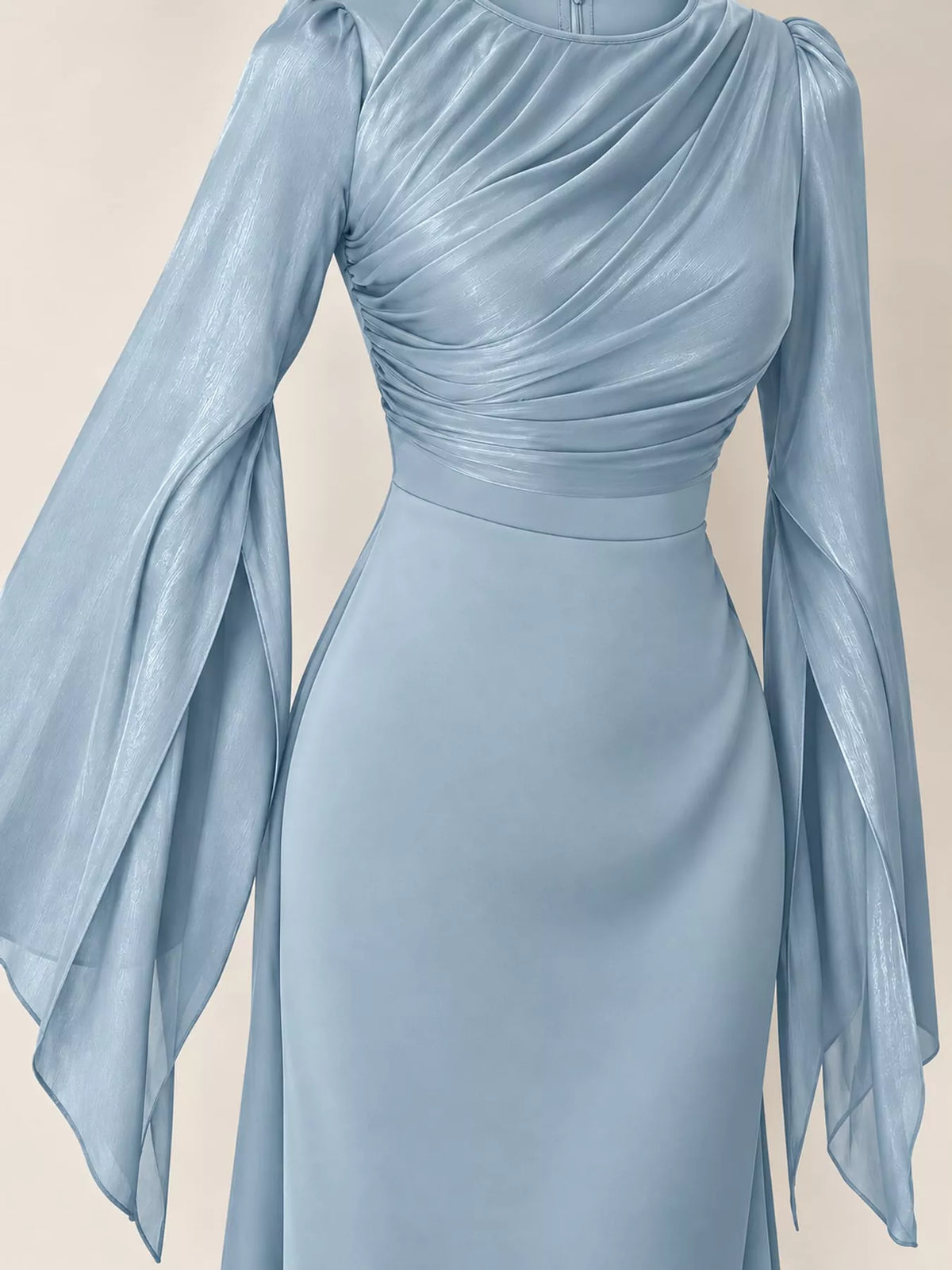 Round Neck Maxi Dress — construction details
