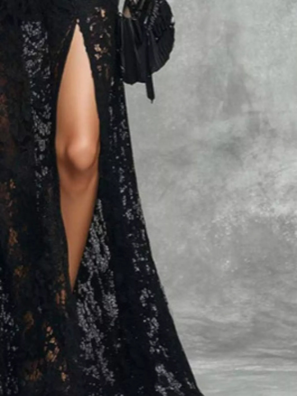 Trendsi Slit Lace Sleeveless Maxi Dress -