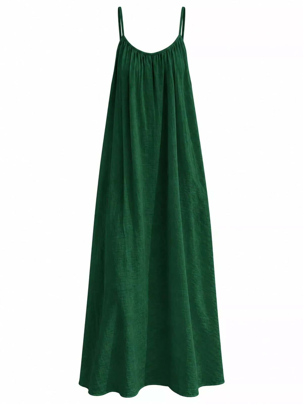 Backless Spaghetti Strap Maxi Dress — garment front