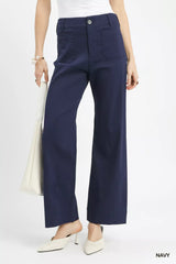 Trendsi Umgee Button Stretched Pants -