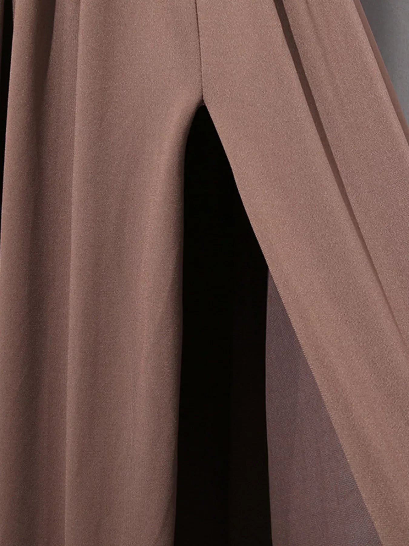 Trendsi Ruched Long-Sleeve Maxi Dress with Cutout Detail -