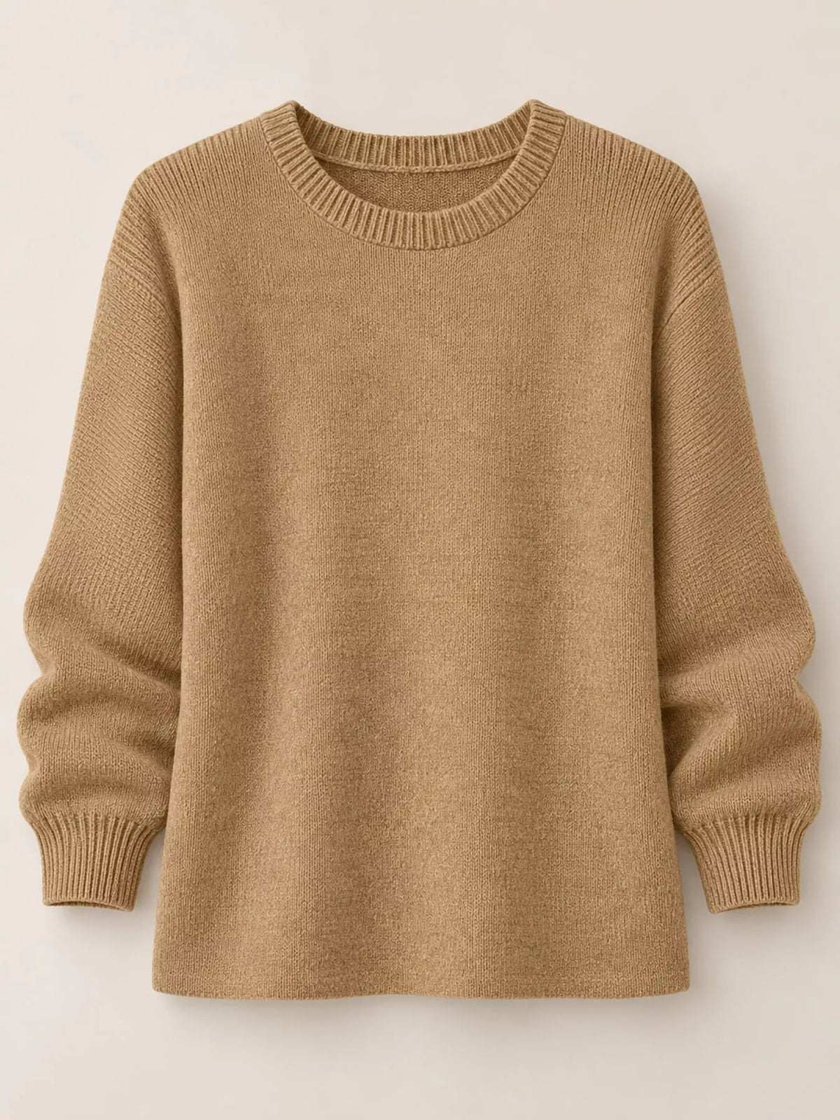 Khaki crew neck sweater