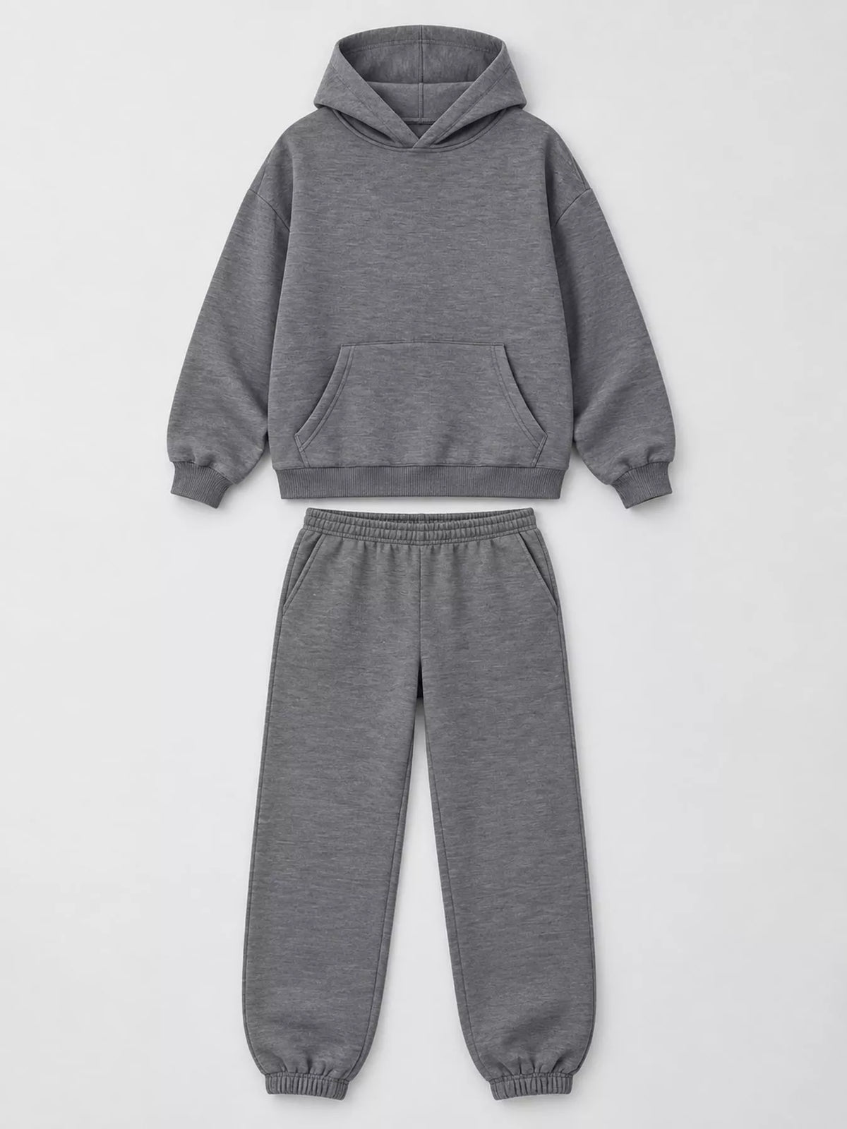 Kangaroo Pocket Hoodie and Joggers Set — garment front