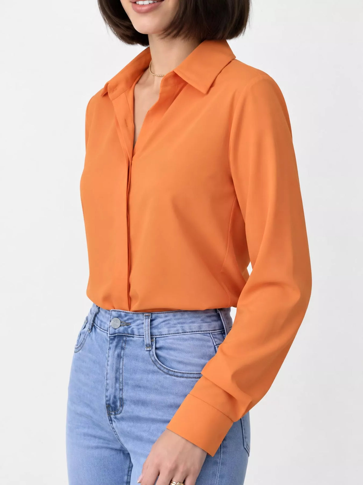 Button-up shirt, rust side