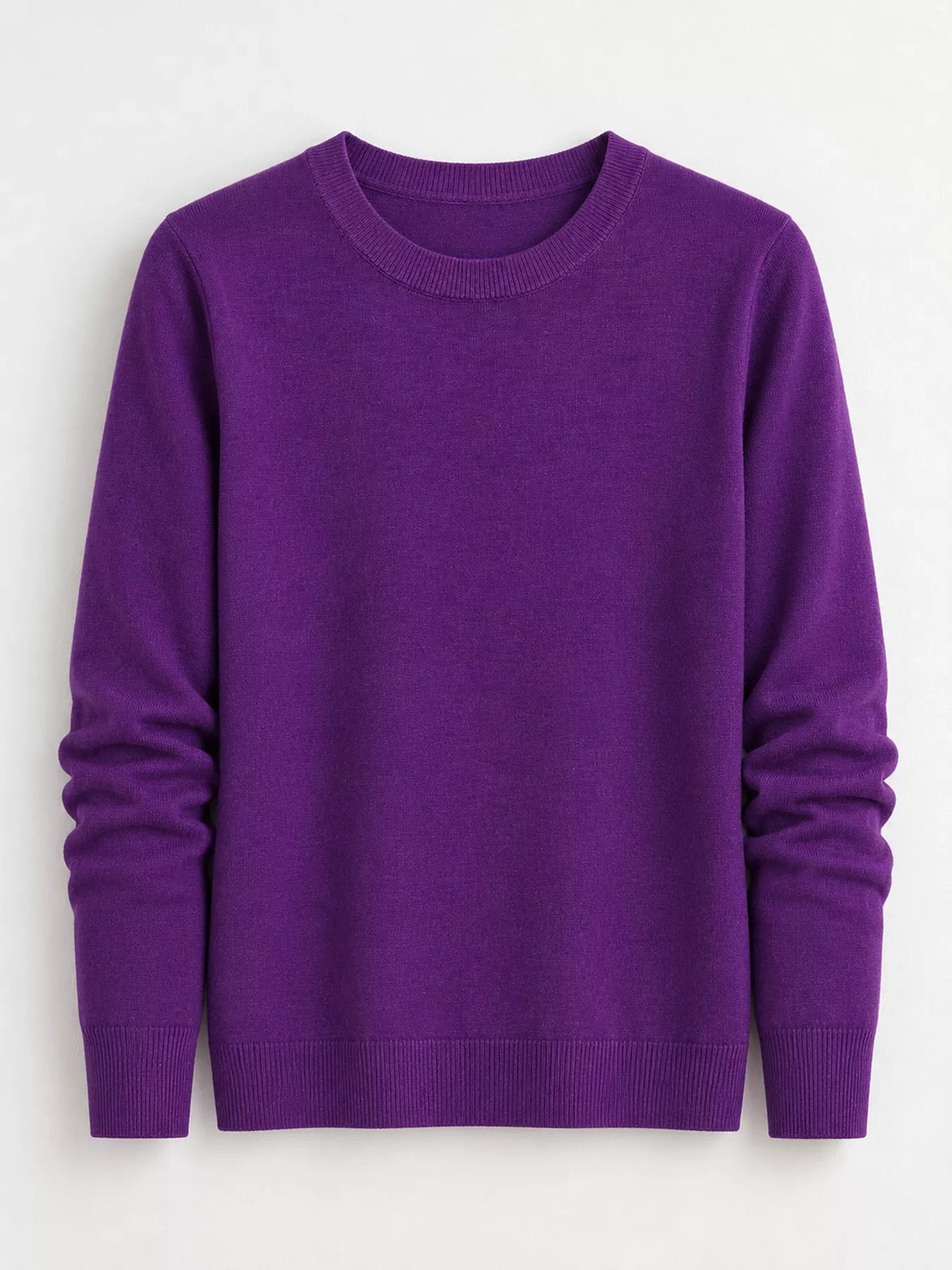 Crew Neck Long Sleeve Sweater — garment front
