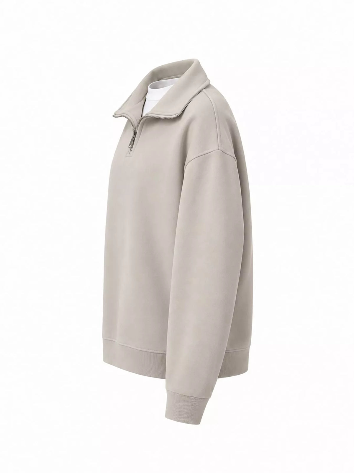 Quarter-Zip Long Sleeve Sweatshirt — side view