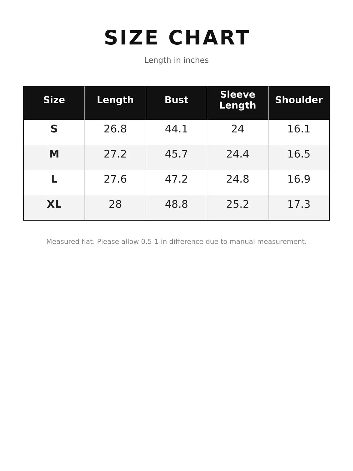 Size chart for floral print chiffon blouse with tie-neck detail