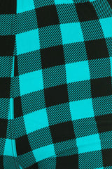 Teal Shepherd Check Design Leggings