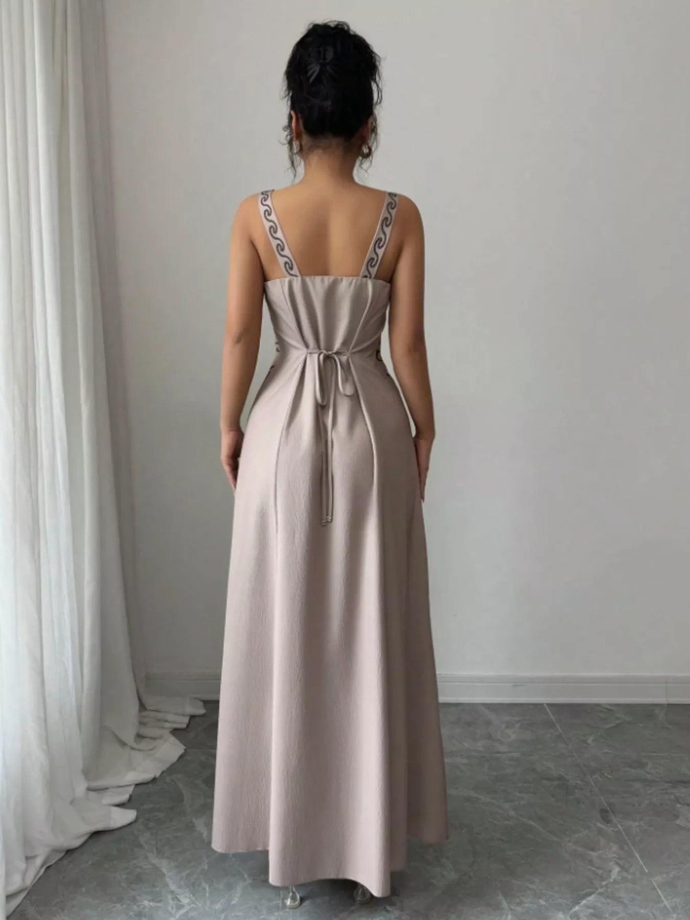 Trendsi Floral Sleeveless Maxi Dress with Side Slit -