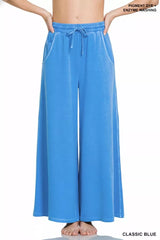 Trendsi Zenana French Terry Pigment Dye & Enzyme Wash Pants -