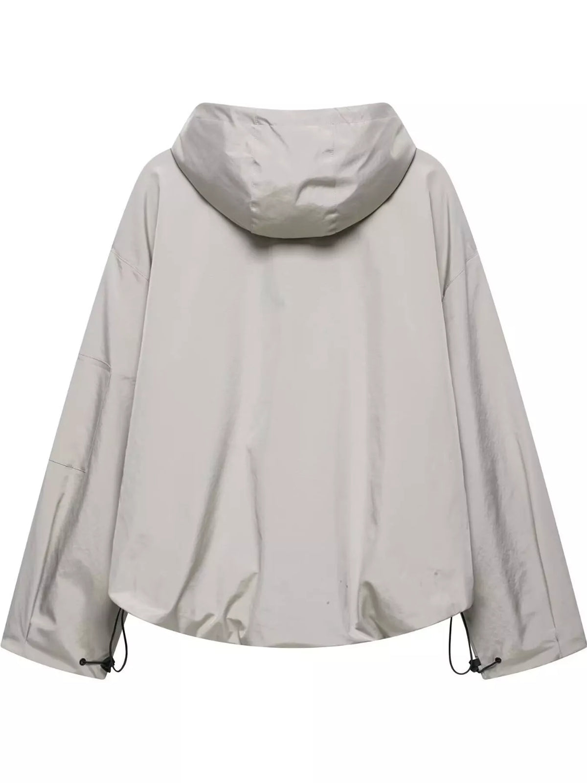 Half-Zip Hooded Anorak Jacket — back view