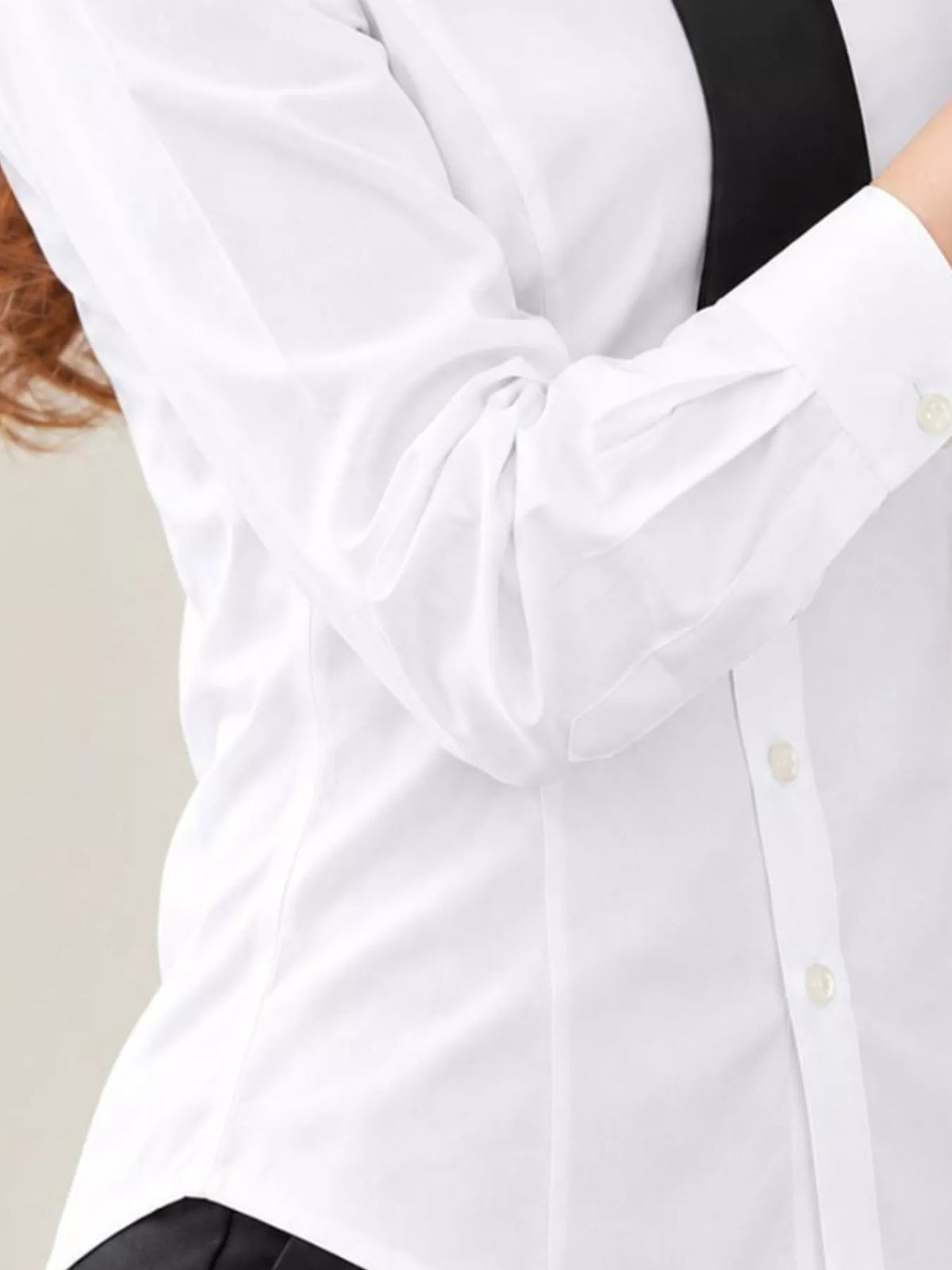 Collared long sleeve shirt, construction and design details