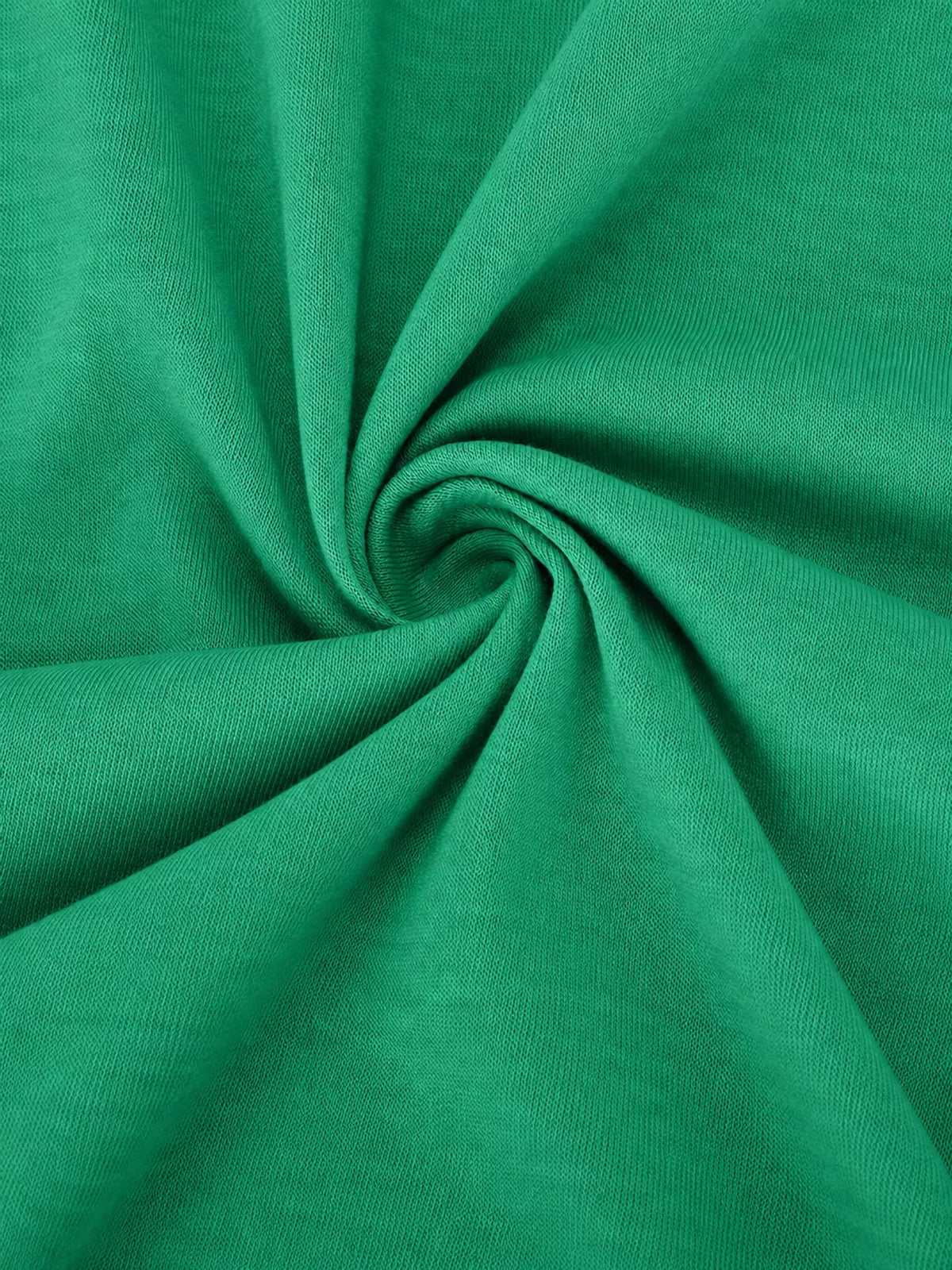 Green crisscross short sleeve midi dress, detail view