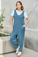 Trendsi Double Take Full Size Sleeveless Straight Jumpsuit -
