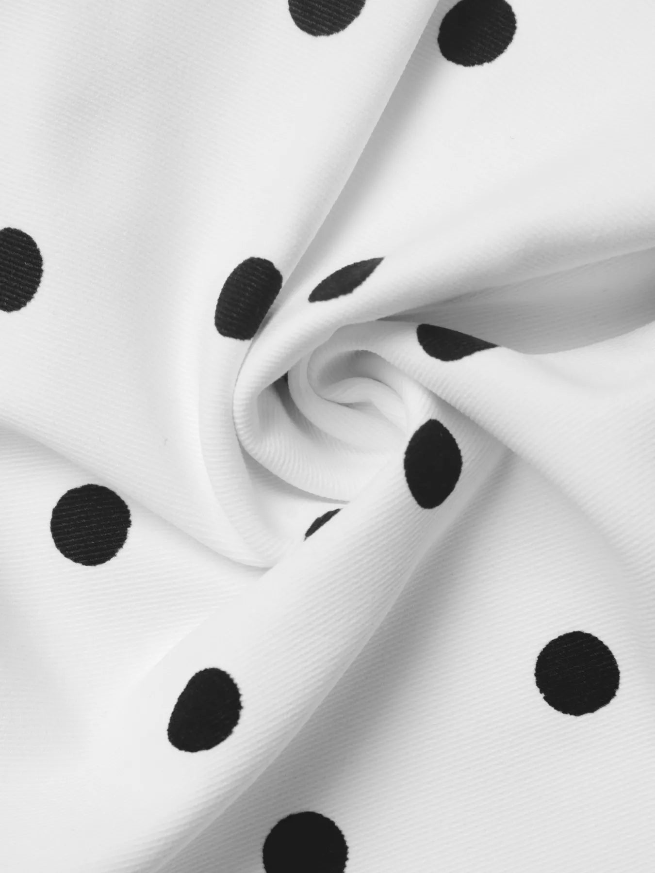 Trendsi Polka Dot Zip Up Cropped Jacket -