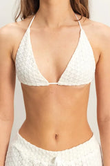 Trendsi HYFVE Crochet Bra and Drawstring Pants Set -