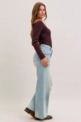 Trendsi Judy Blue High Waist Column Straight Jeans -