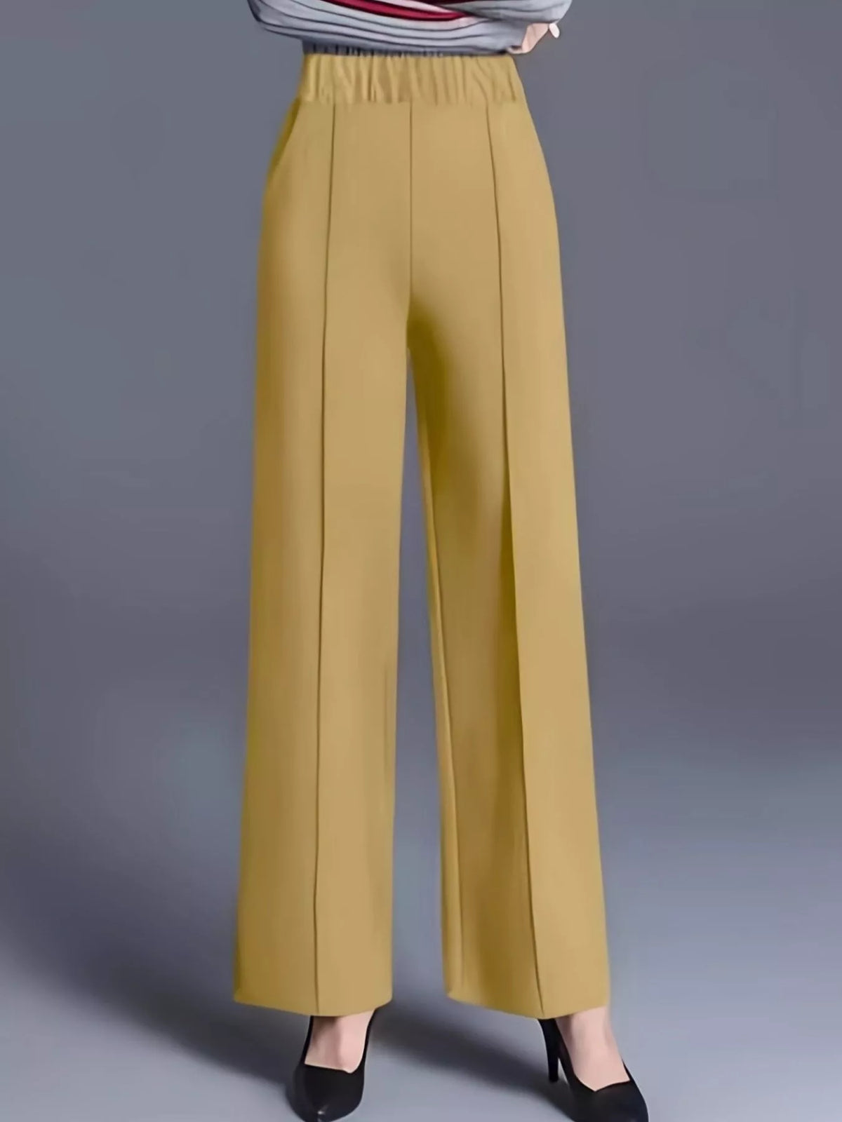 Trendsi High Waist Wide Leg Pants -