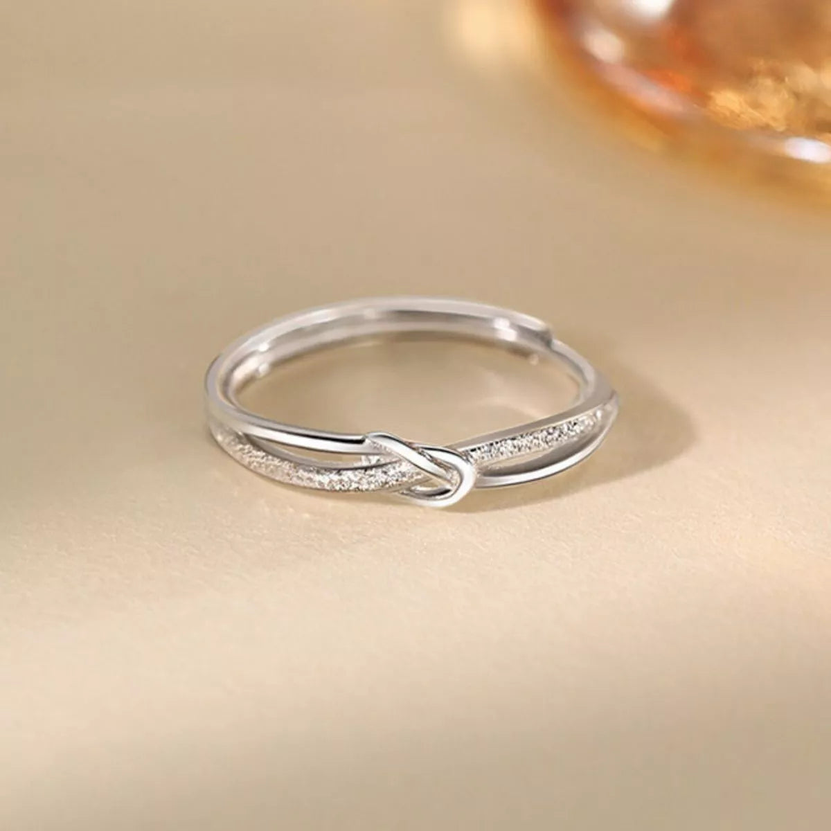 Trendsi 925 Sterling Silver Knot Ring -