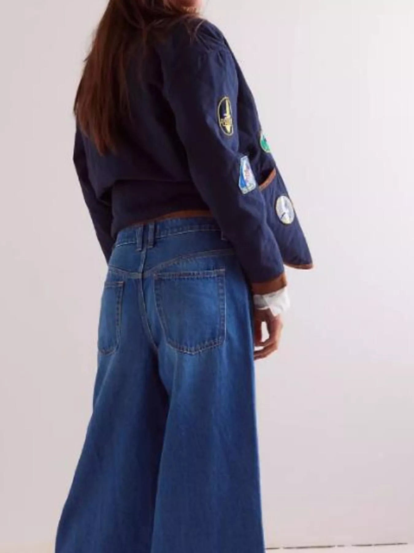 Trendsi Wide-Leg Side Snap Button Jeans -