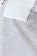Trendsi Double Take Color Block Curved Hem Shirt -