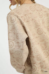 Trendsi Umgee Coin Stamp Print Sweatshirt -