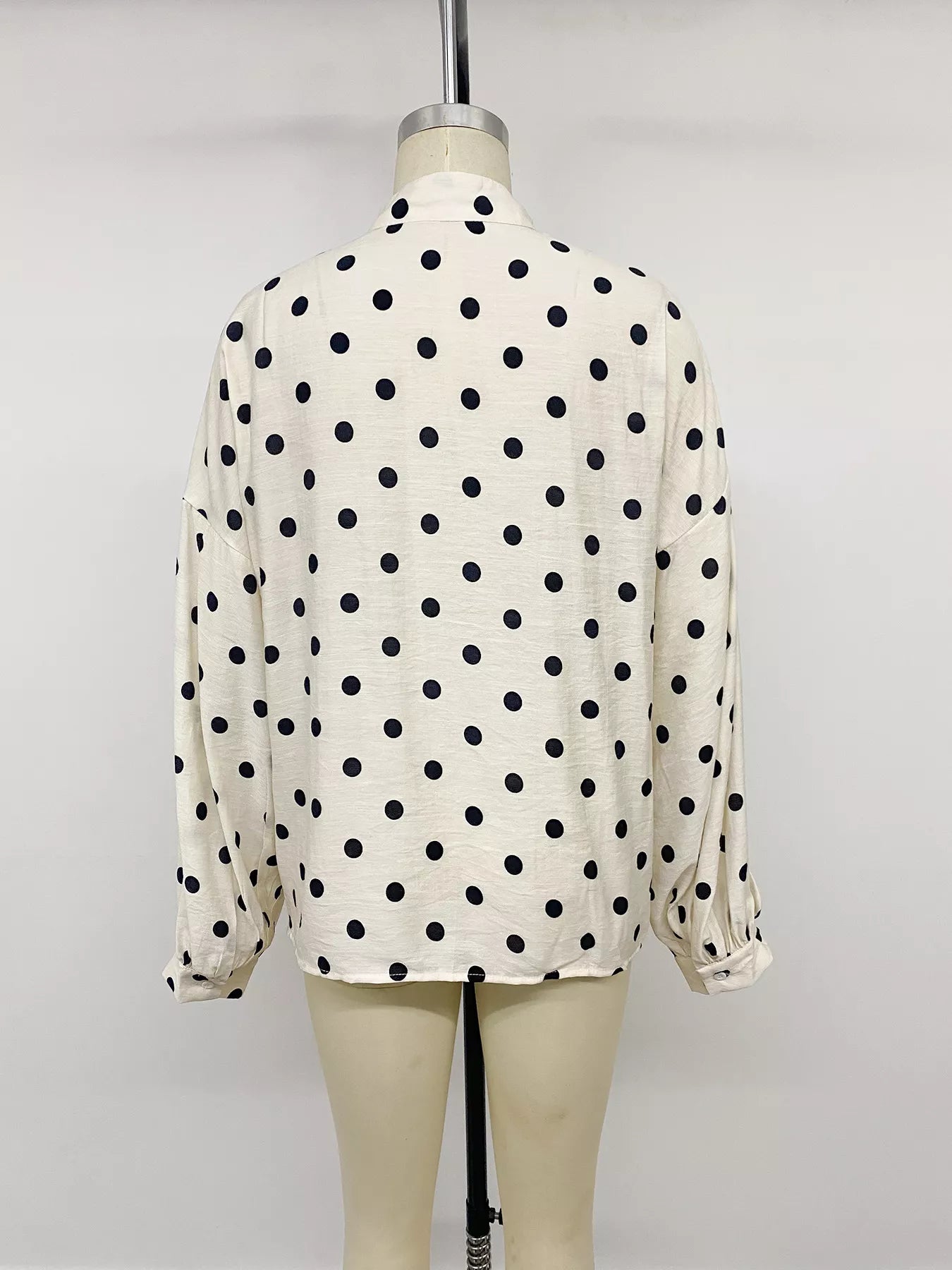Trendsi Polka Dot Button-Up Shirt -