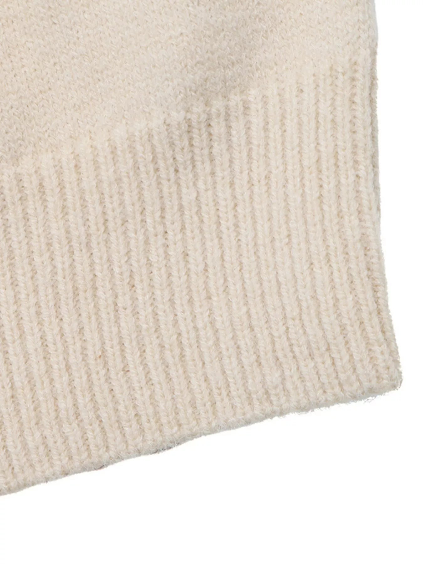 Trendsi Elegant Lace Trim Round Neck Sweater -