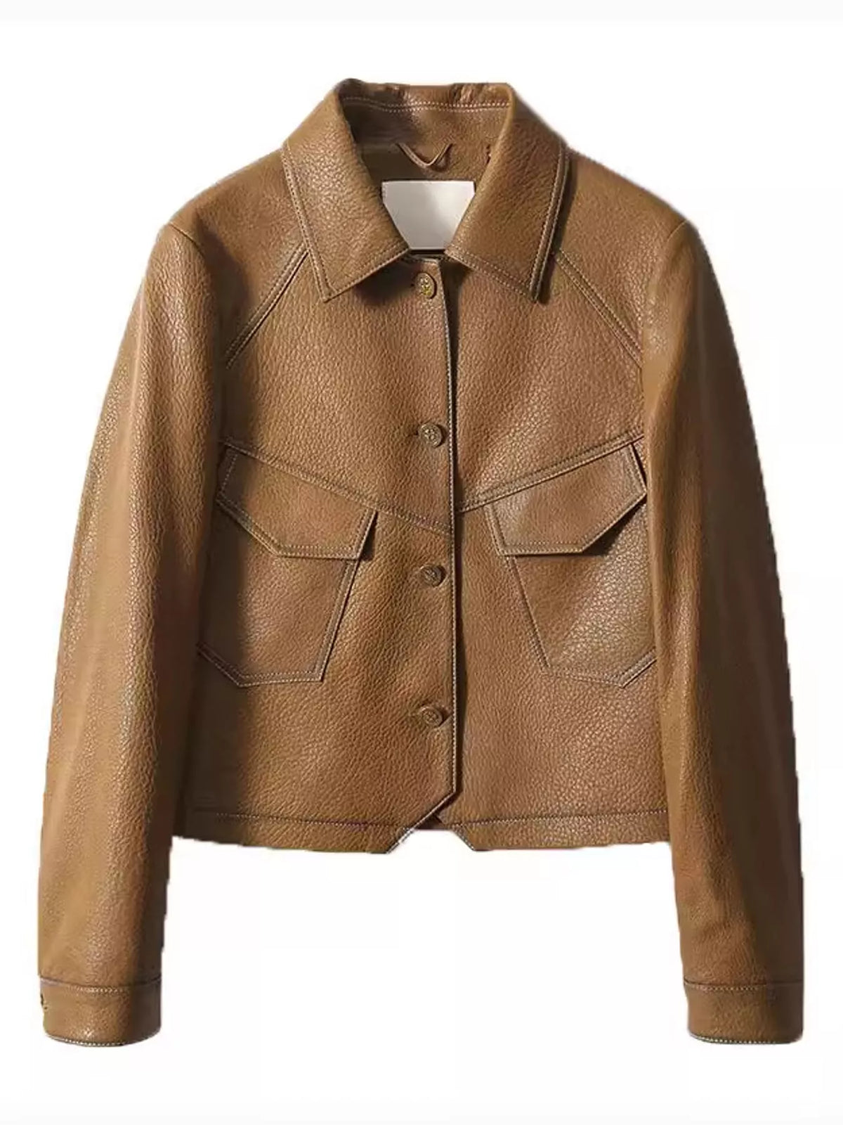 Collared long sleeve jacket, product view