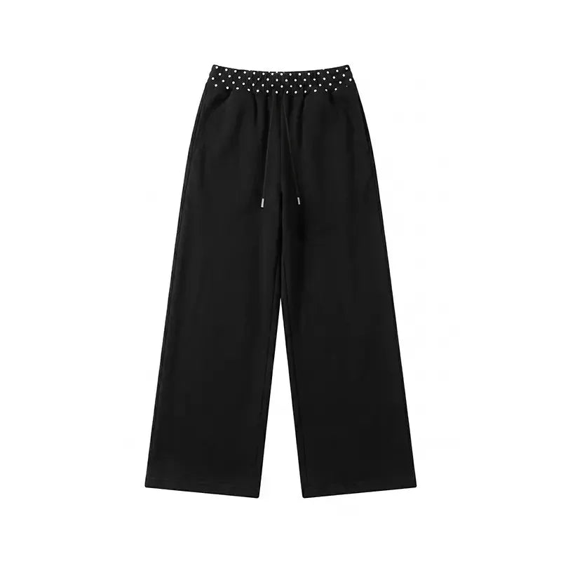 Hoodie and Wide-Leg Pants Set — pants component