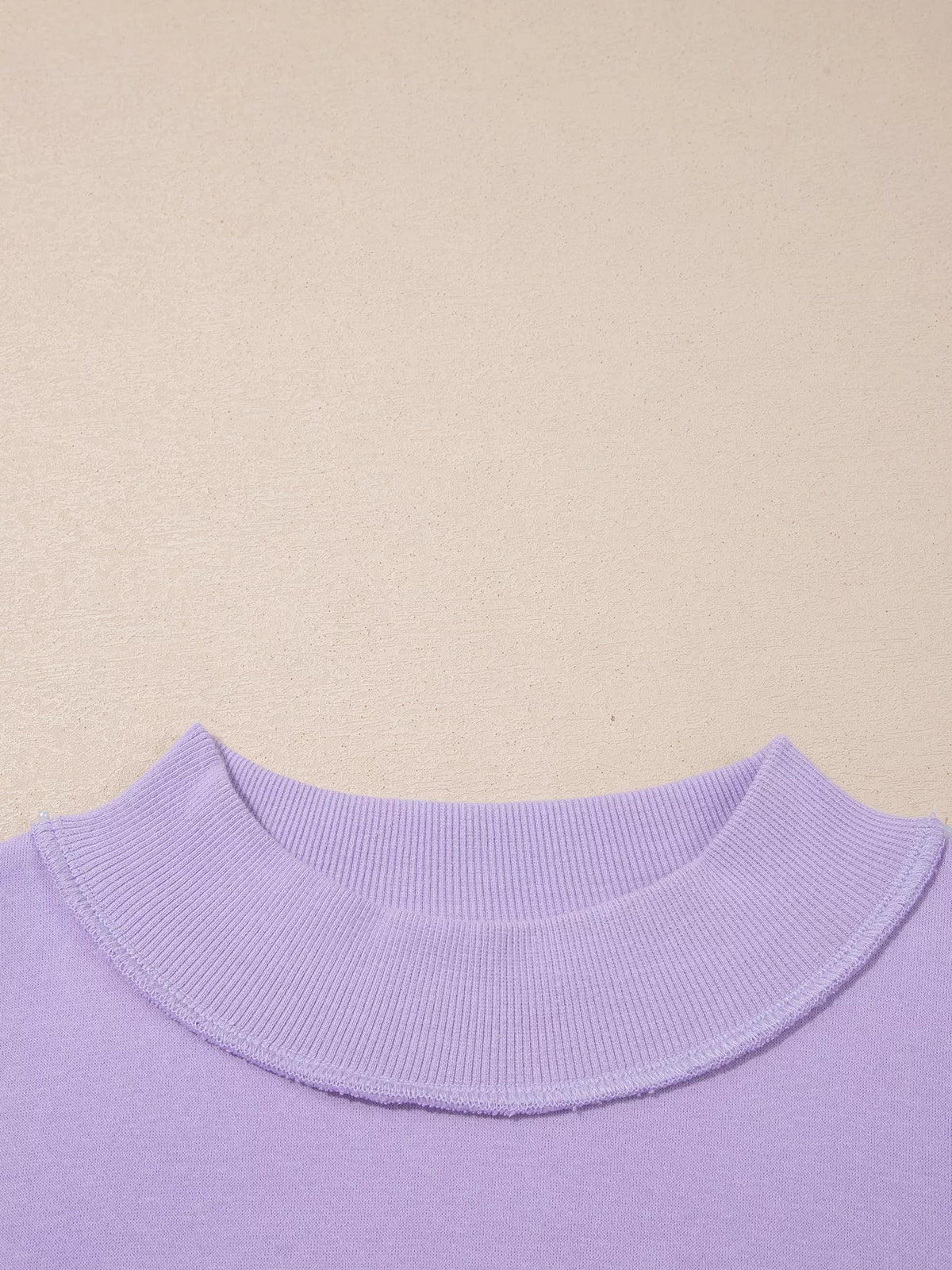 JESUS letter-patch sweatshirt, front mock neck