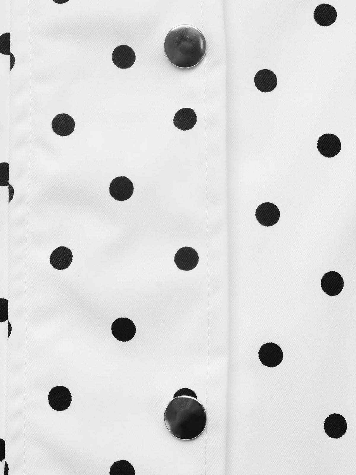 Trendsi Polka Dot Zip Up Cropped Jacket -