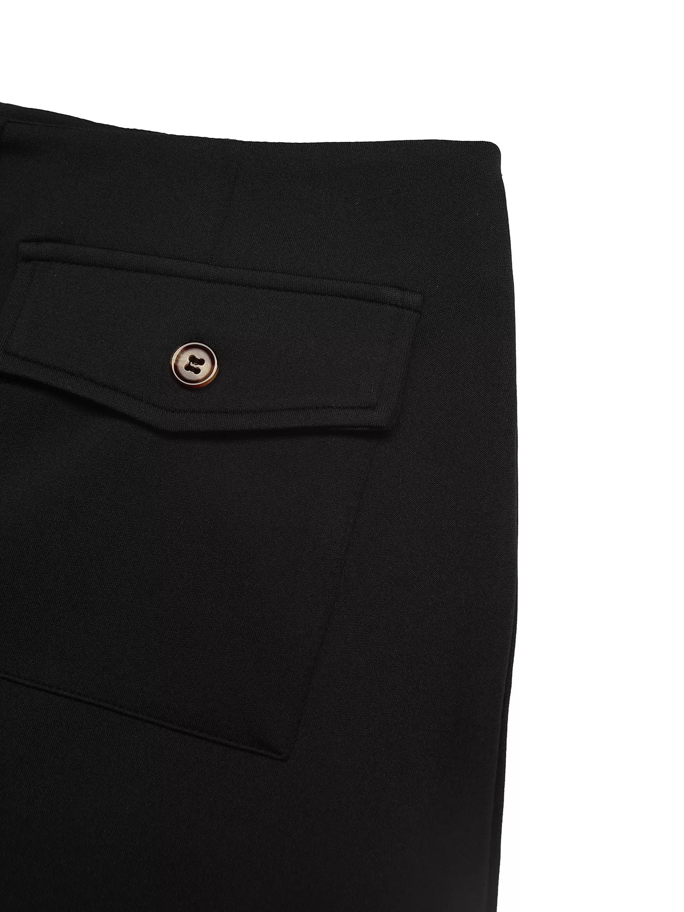 Trendsi Button-Front Pocketed Midi Skirt -