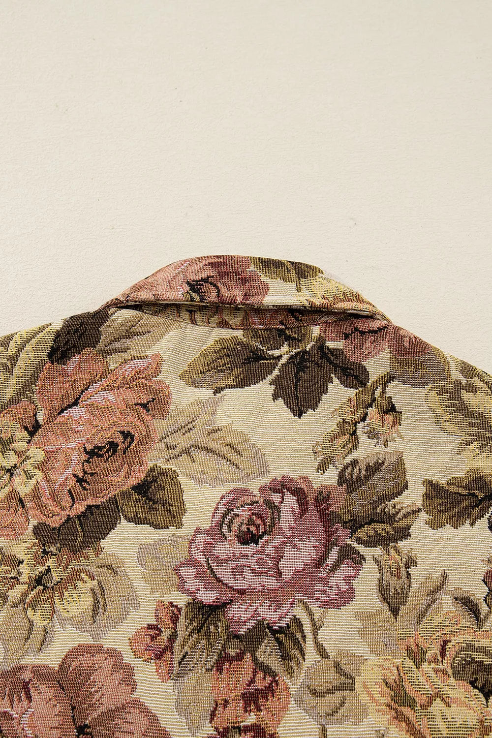 Trendsi Floral Button Up Long Sleeve Shacket -